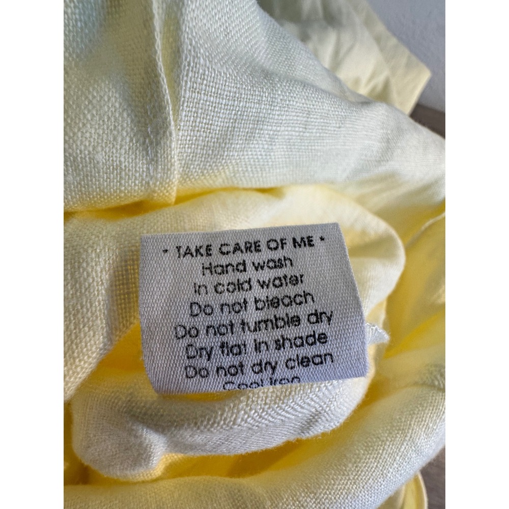 NOMAD The Label French Linen Sleeveless Jumpsuit Size M Pale Yellow Beachy NEW‎ - Picture 12 of 12